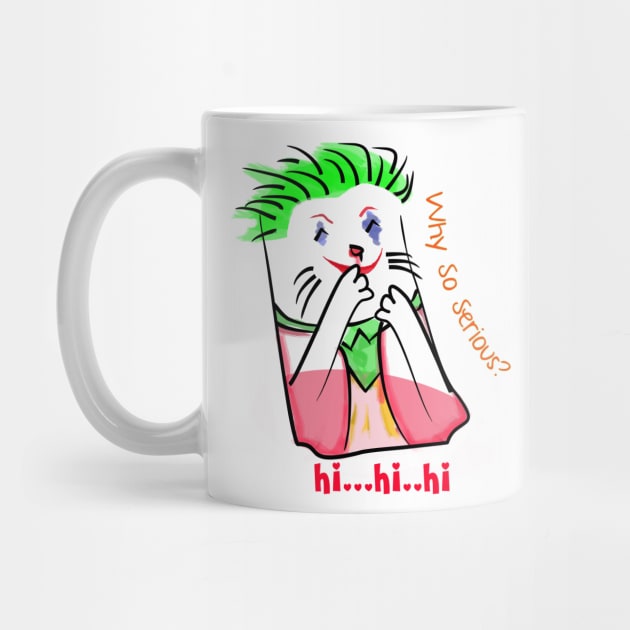 Cute Cat As Joker : Why So Serious? by RealNakama